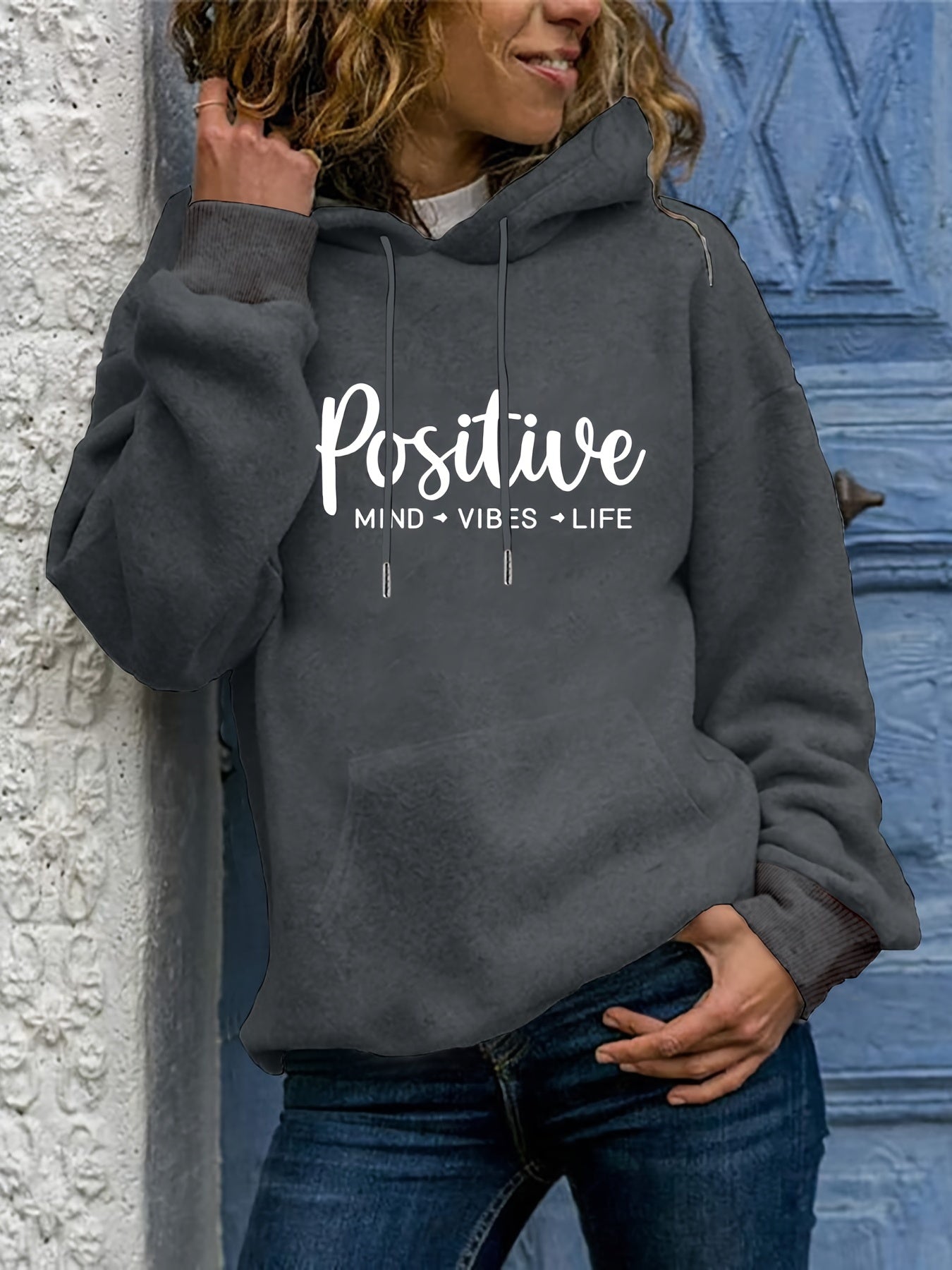 Soft Women's Oversized Hoodie with Cute Graphic Pocket