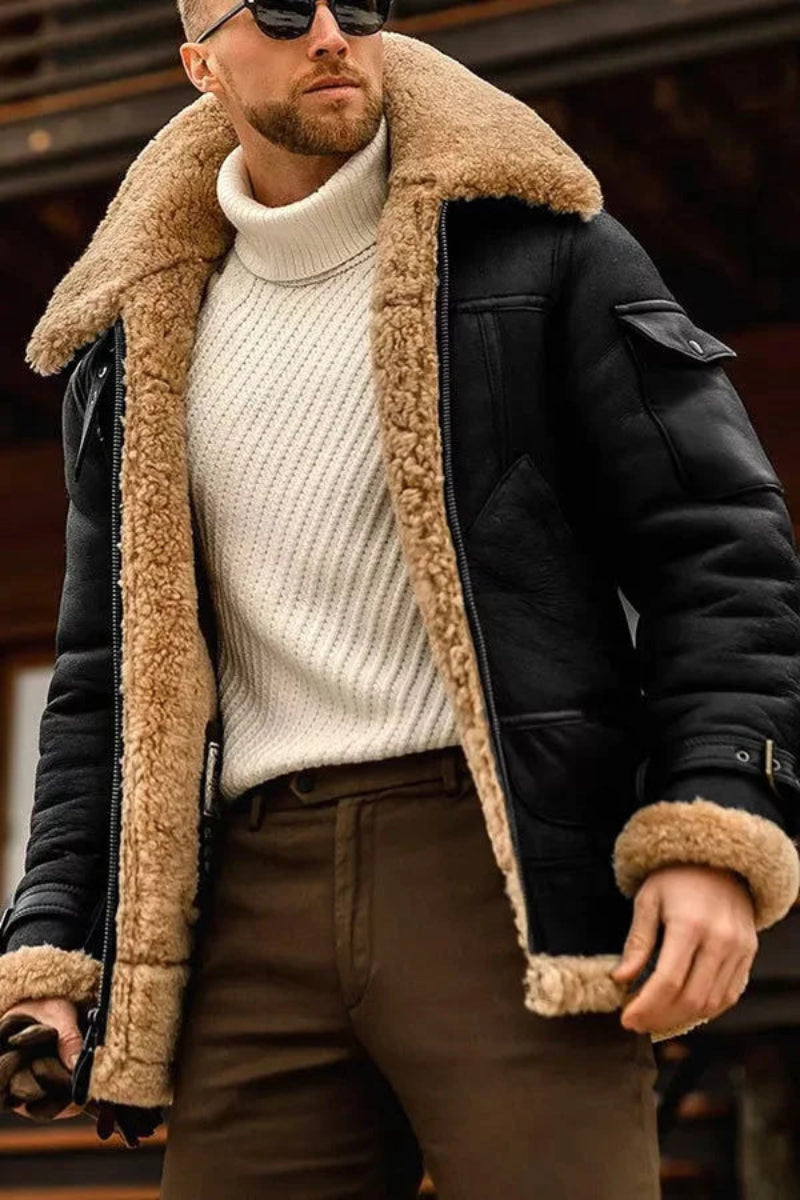Men's Classic Tan Leather Look Jacket