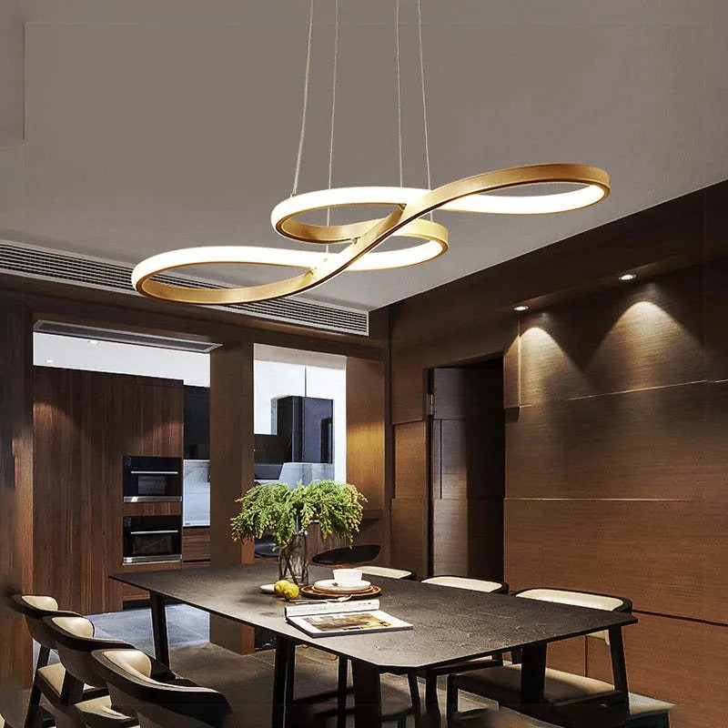 Modern Silver Hanging Light Pendant