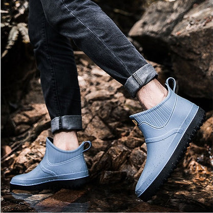 Rain Ankle Boots Slip-on Nonskid Orthopedic Shoes