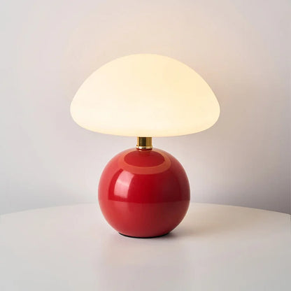Simple White Table Desk Lamp in Retro Style