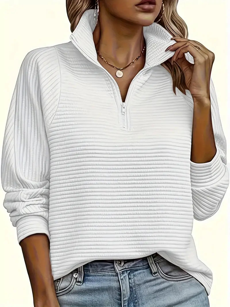 Soft Red Cable Knit Winter Sweater - OutfitLondon