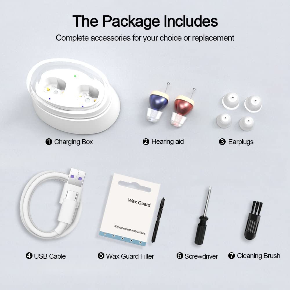 Hearing Amplifier Aid Rechargeable For Seniors Inner-ear