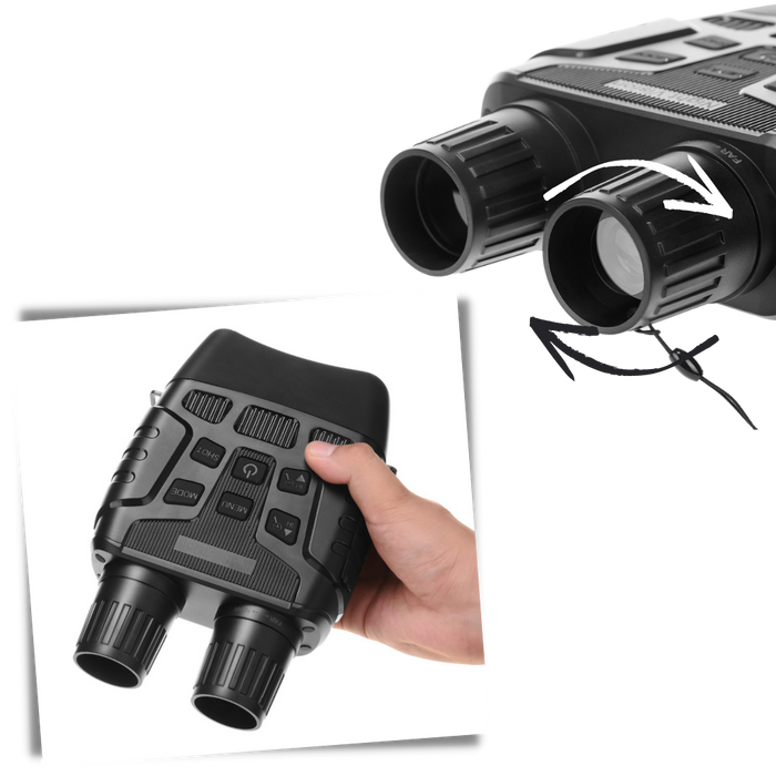 Digital Night Vision Infrared Binoculars w/ 4x HD Zoom Optics & Photos Videos with Audio