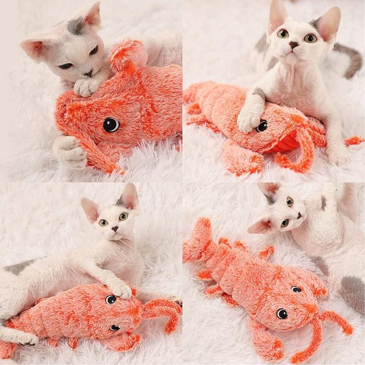 Electric Jumping Cat toy Shrimp Moving Lobster