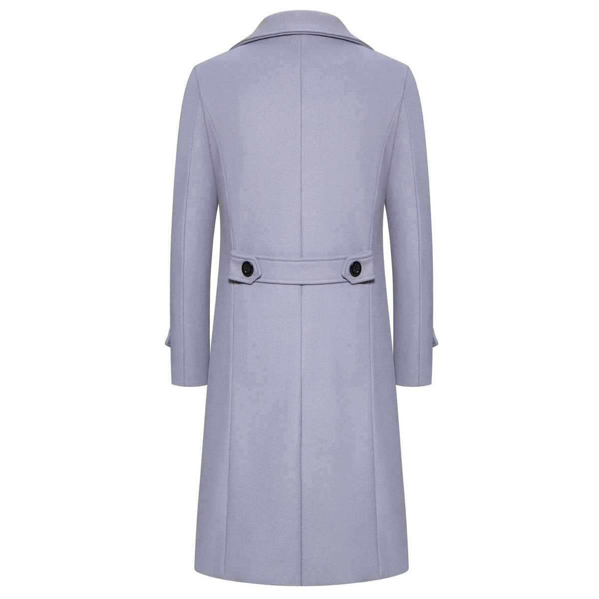 Men's Classic Wool Double Breasted Trench Coat