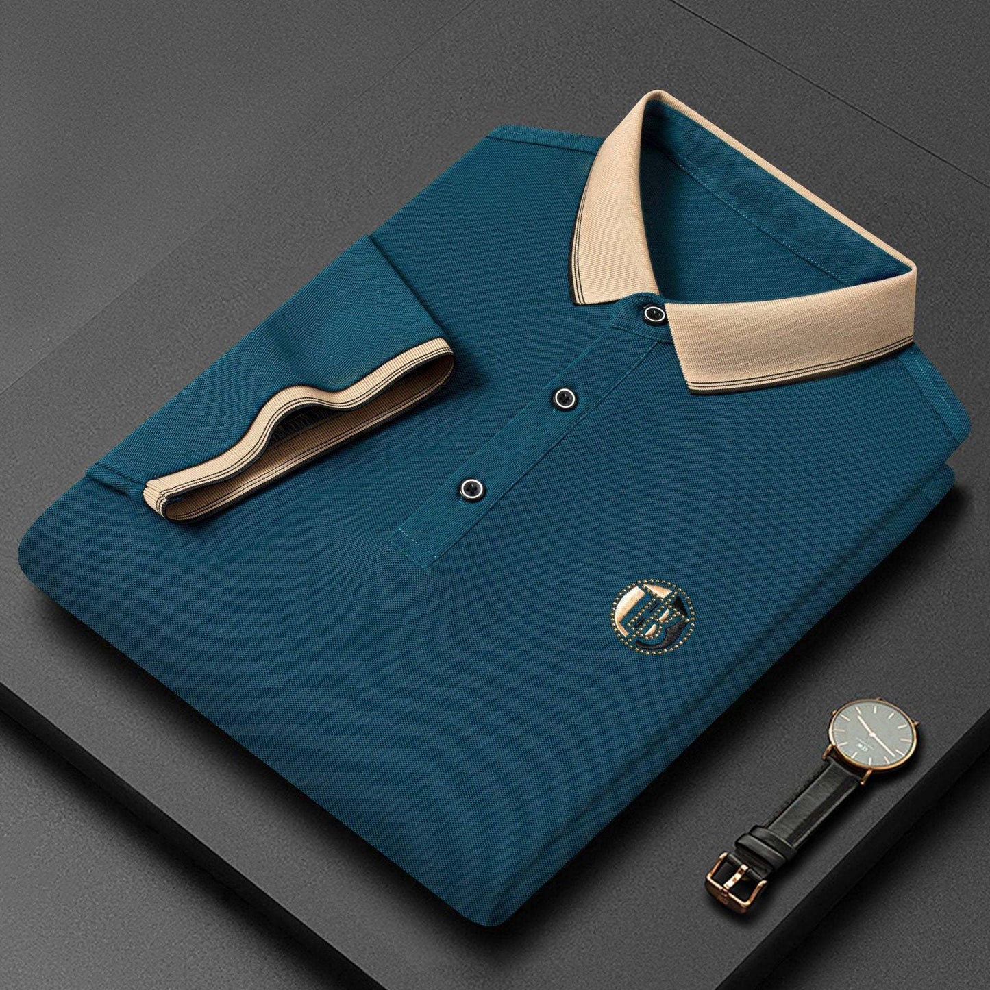 Men's Summer Comfortable Breathable Business Style Short Sleeves