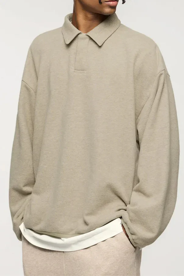 Classic Rich Cotton Polo Sweater
