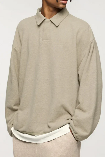 Classic Rich Cotton Polo Sweater