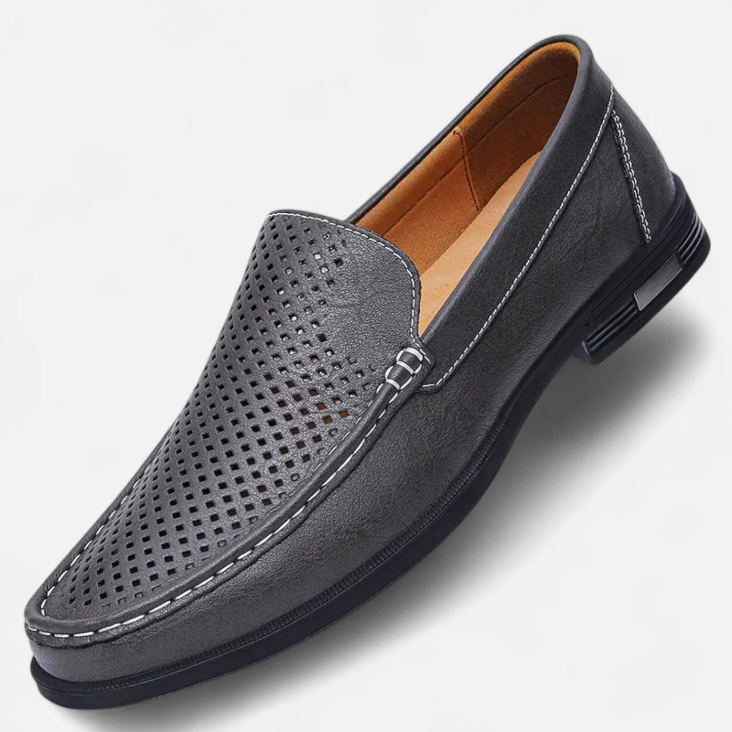 Men’s Leather Slip-On Loafers – Elegant Formal Shoes for Office & Wedding