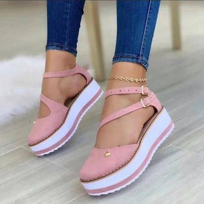 Women's Closed Toe Chunky Platform Sandals | Summer Platform Sandals