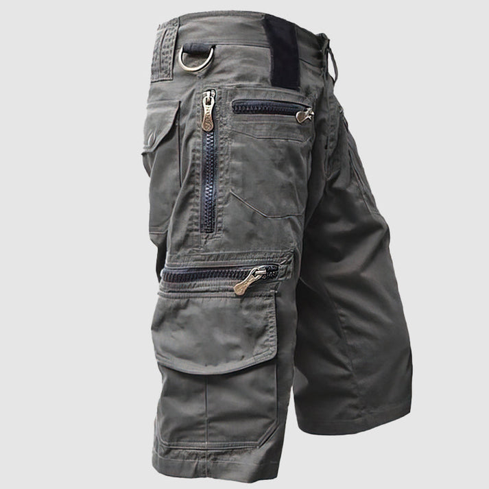 Men's Multi-Pocket Utility Cargo Shorts