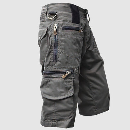 Men's Multi-Pocket Utility Cargo Shorts