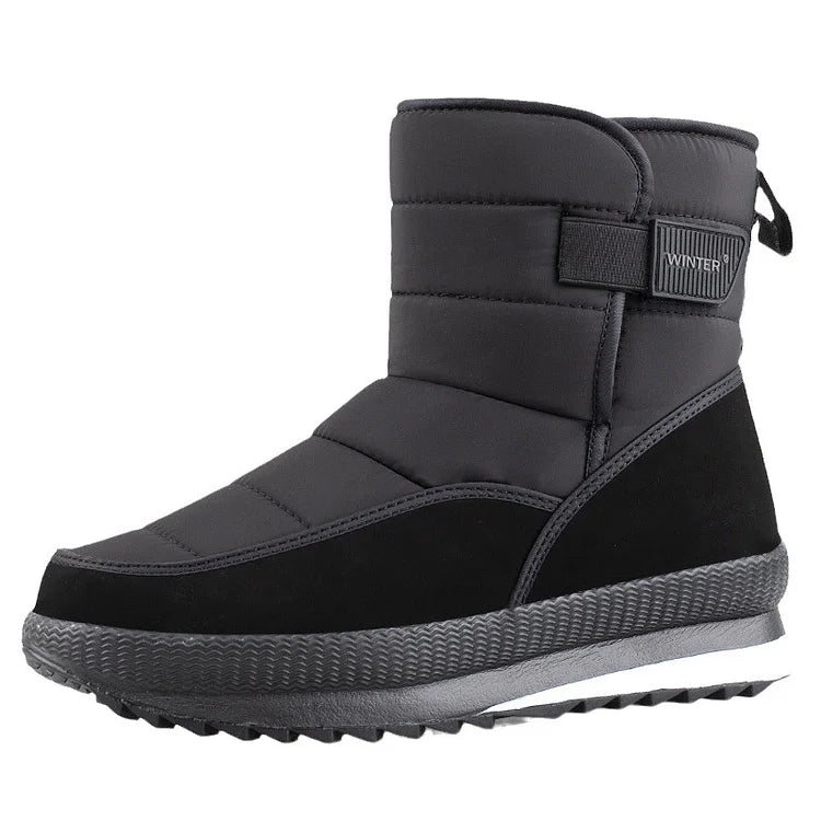 Insulated Men's Snow Boots - Waterproof and Warm