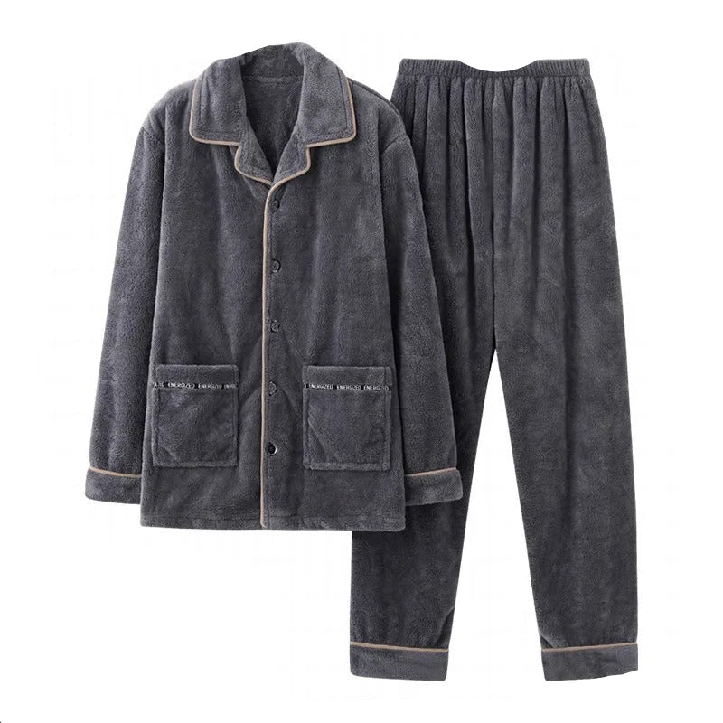 Soft Fleece Mens Sleep Pants Set