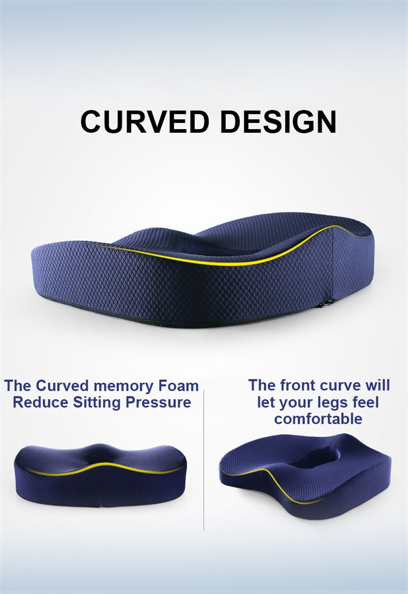 Upgraded Orthopedic Memory Foam Seat Cushion