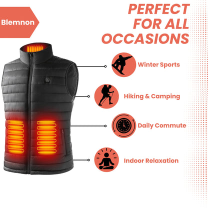 Heated Vest– Lightweight Body Warmer Heated Jacket for Ultimate Comfort