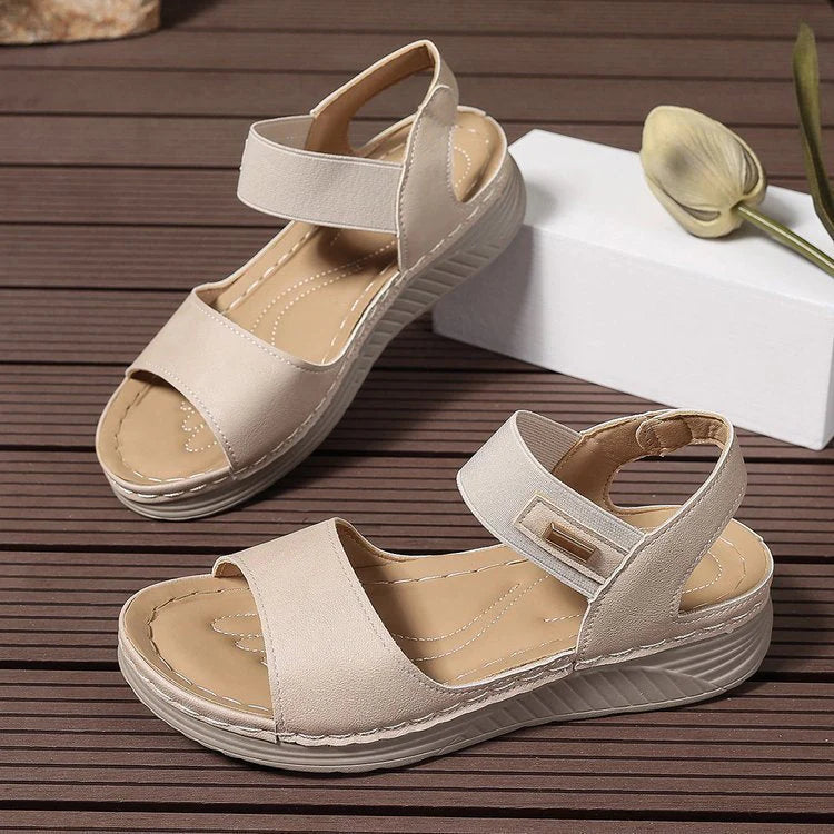 Cushioned Open Toe Ankle Strap Sandals