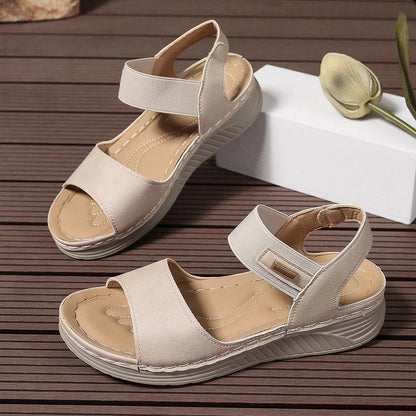 Cushioned Open Toe Ankle Strap Sandals