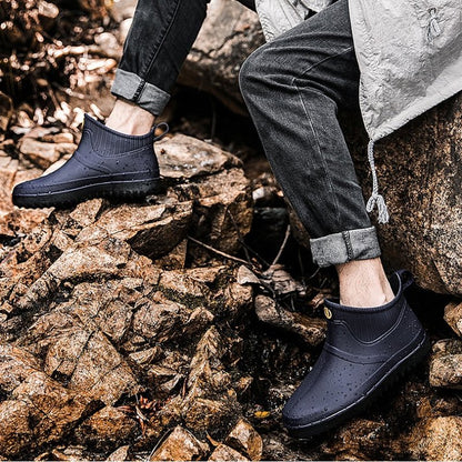 Rain Ankle Boots Slip-on Nonskid Orthopedic Shoes
