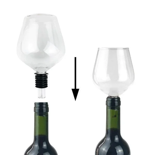 Wine Glass Bottle Top Elegant Cup
