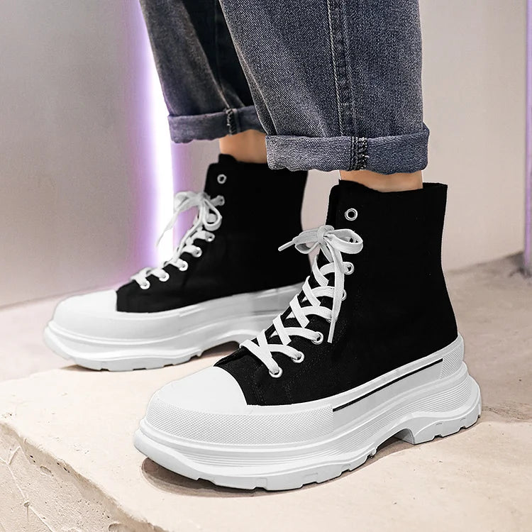 Trendy Men's High Top Casual Shoes