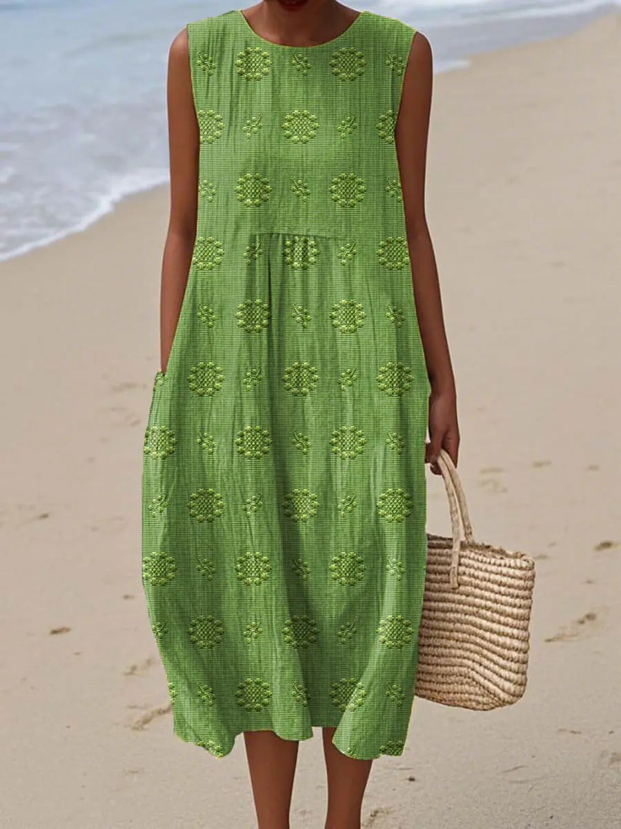Chic Summer Cotton Shift Dress - OutfitLondon