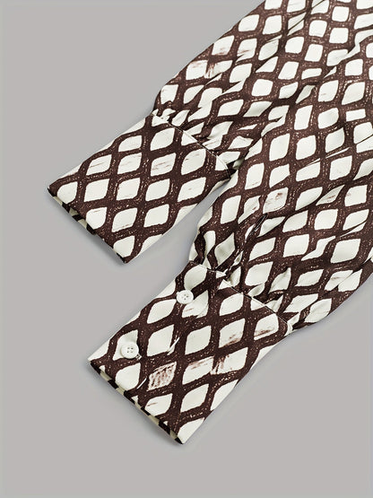 Classic Geometric Pattern Women's Dress