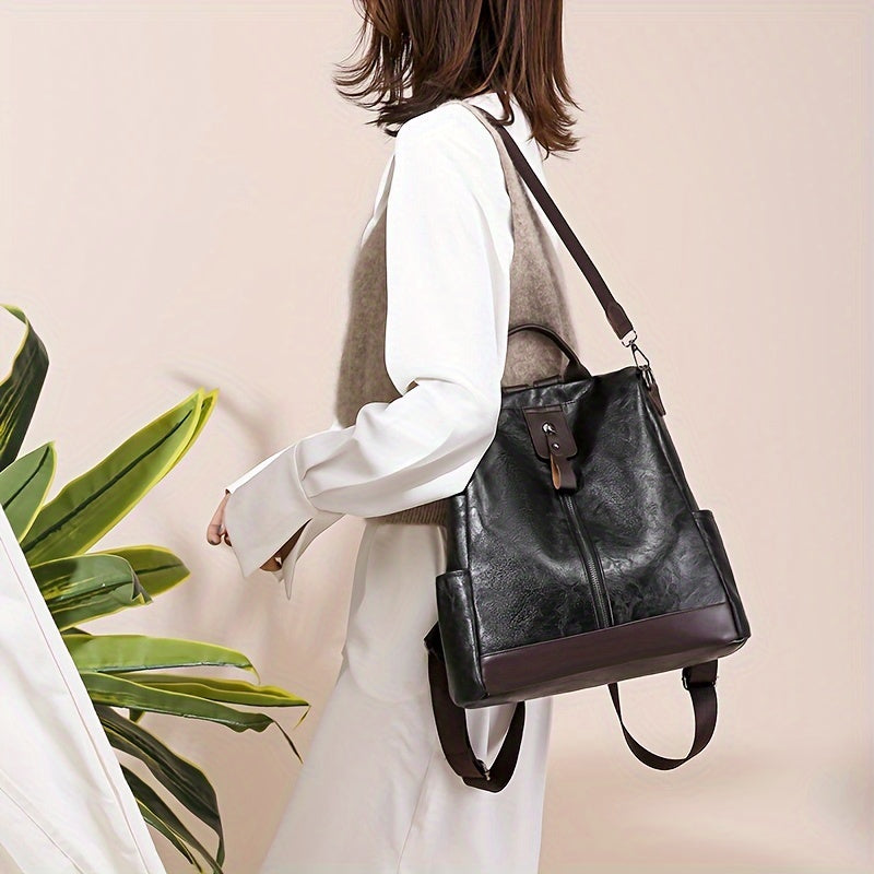 Stylish Vegan Leather Ladies Backpack