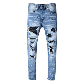 Glittery Rockstar Skinny Jeans - OutfitLondon