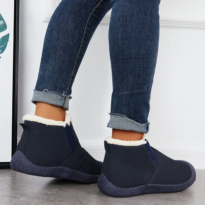 Warm Winter Snow Boots Fur Lined Waterproof Ankle Boots
