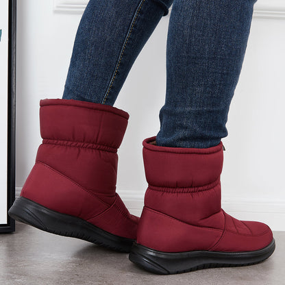 Waterproof Winter Snow Boots Warm Fur Lining Booties