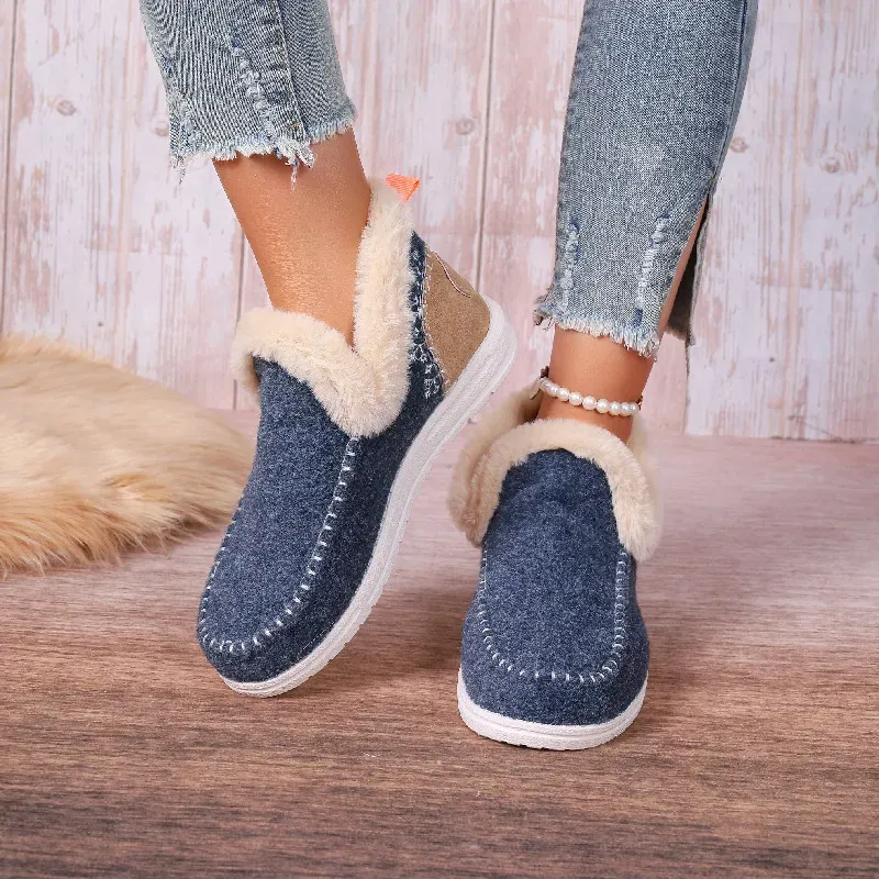 Orthopedic Winter Wool Snow Boots Cozy Winter Slipper