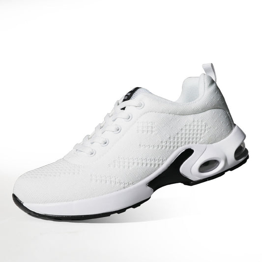 Women's Lace-up Fabric Flat Heel Sneakers