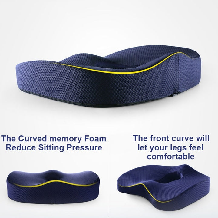 Upgraded Orthopedic Memory Foam Seat Cushion