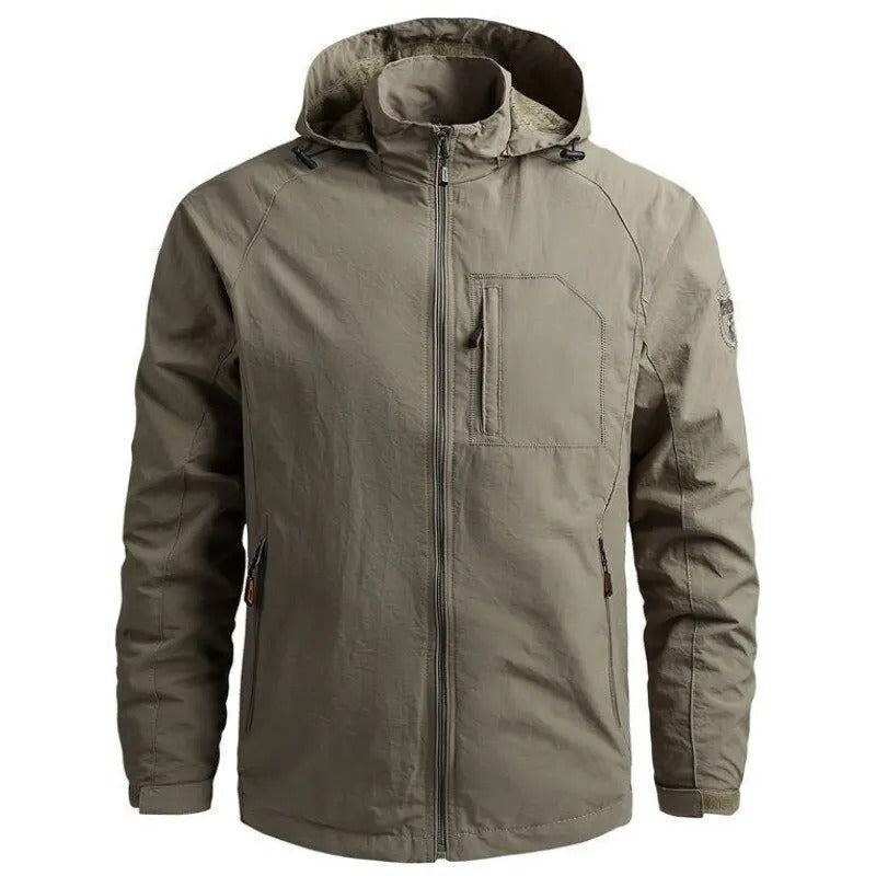 Waterproof Men's Zip Up Hoodie Jacket