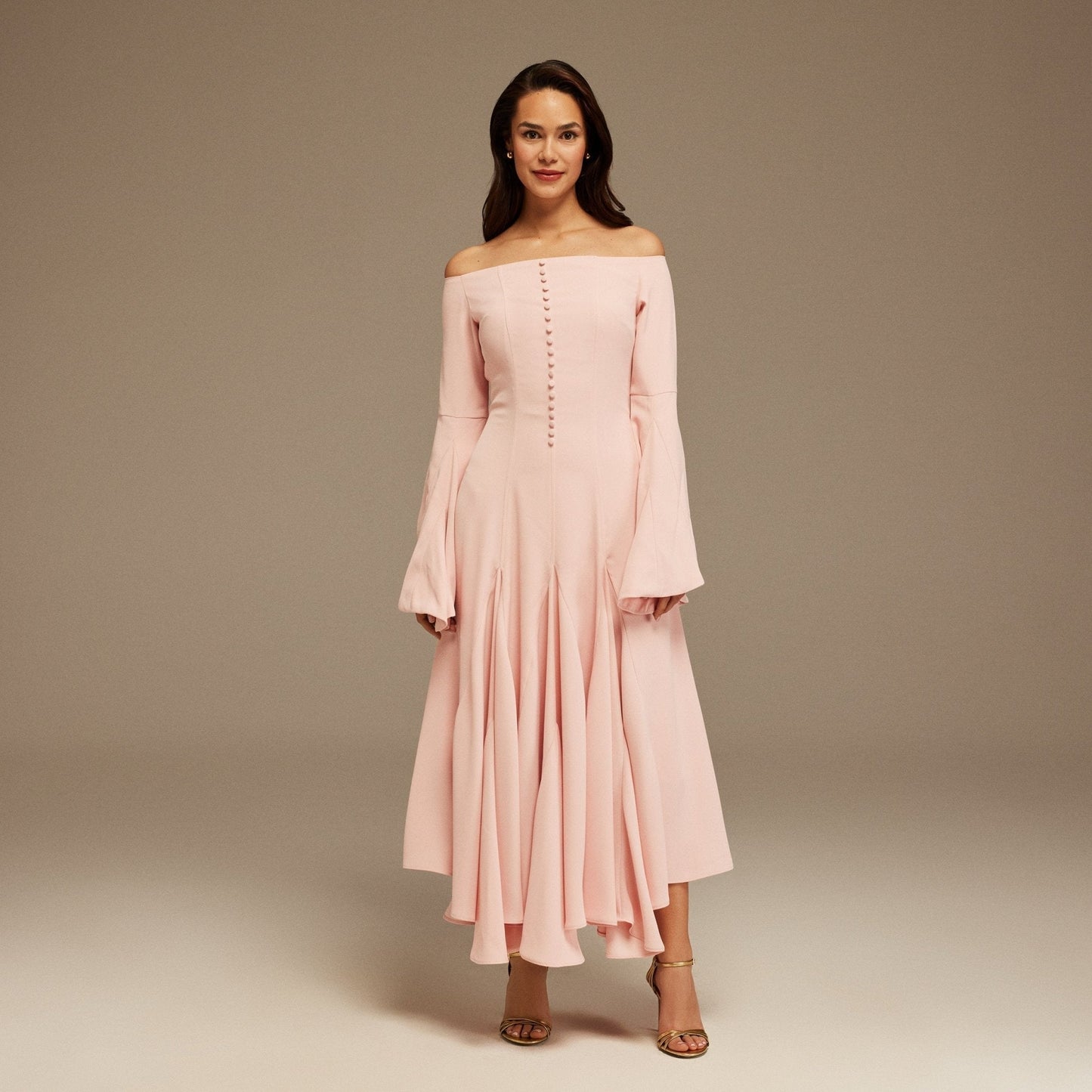 Elegant Cap Sleeve Wedding Party Dress - OutfitLondon