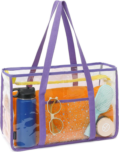 Big Clearance Mesh Beach Bag with 8 Compartments