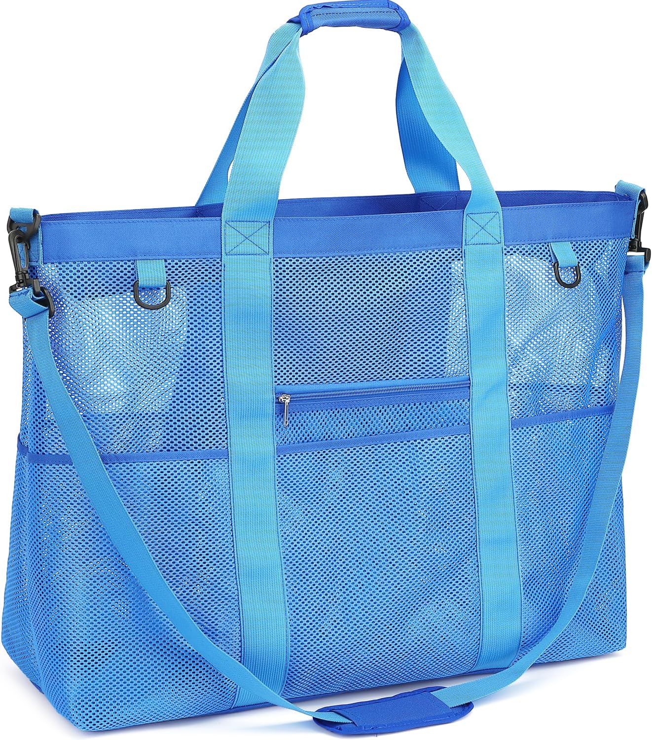 Big Clearance Mesh Beach Bag with 8 Compartments