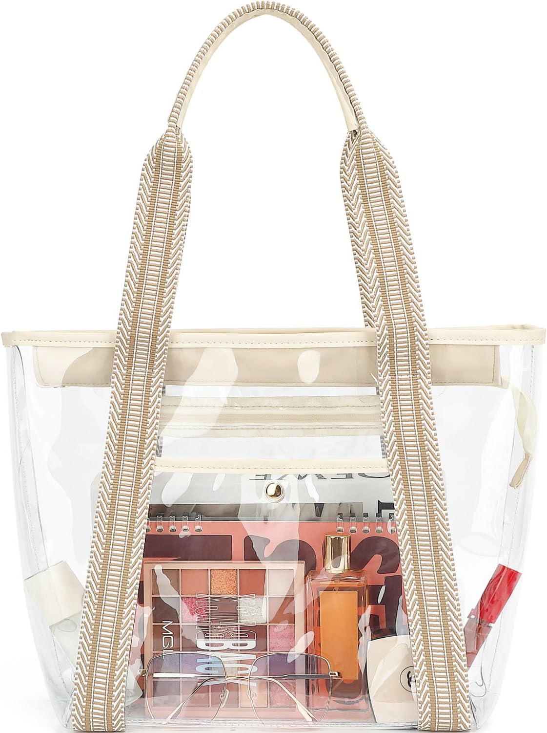 Big Clearance Mesh Beach Bag with 8 Compartments
