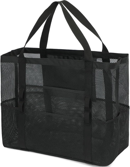 Big Clearance Mesh Beach Bag with 8 Compartments