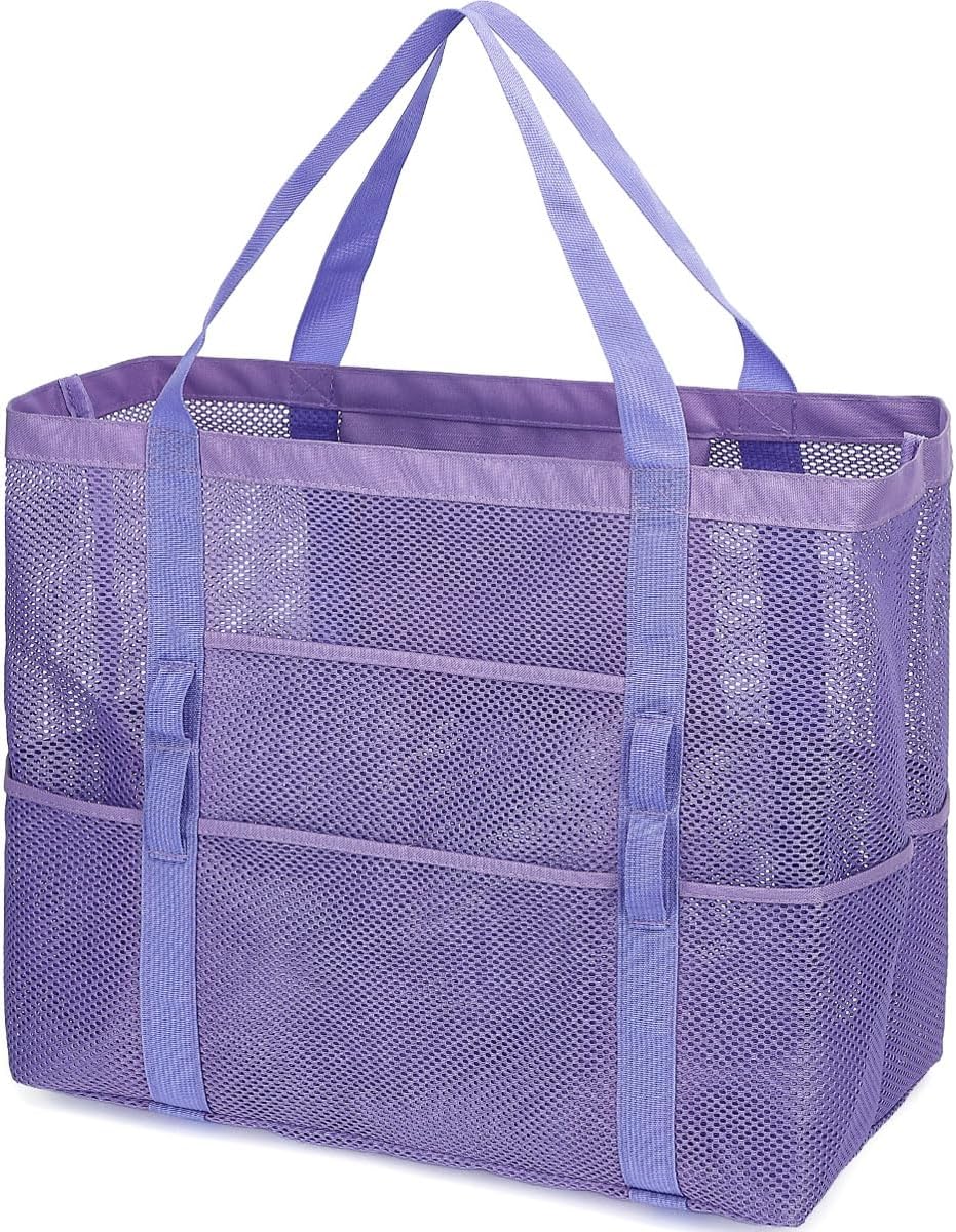Big Clearance Mesh Beach Bag with 8 Compartments