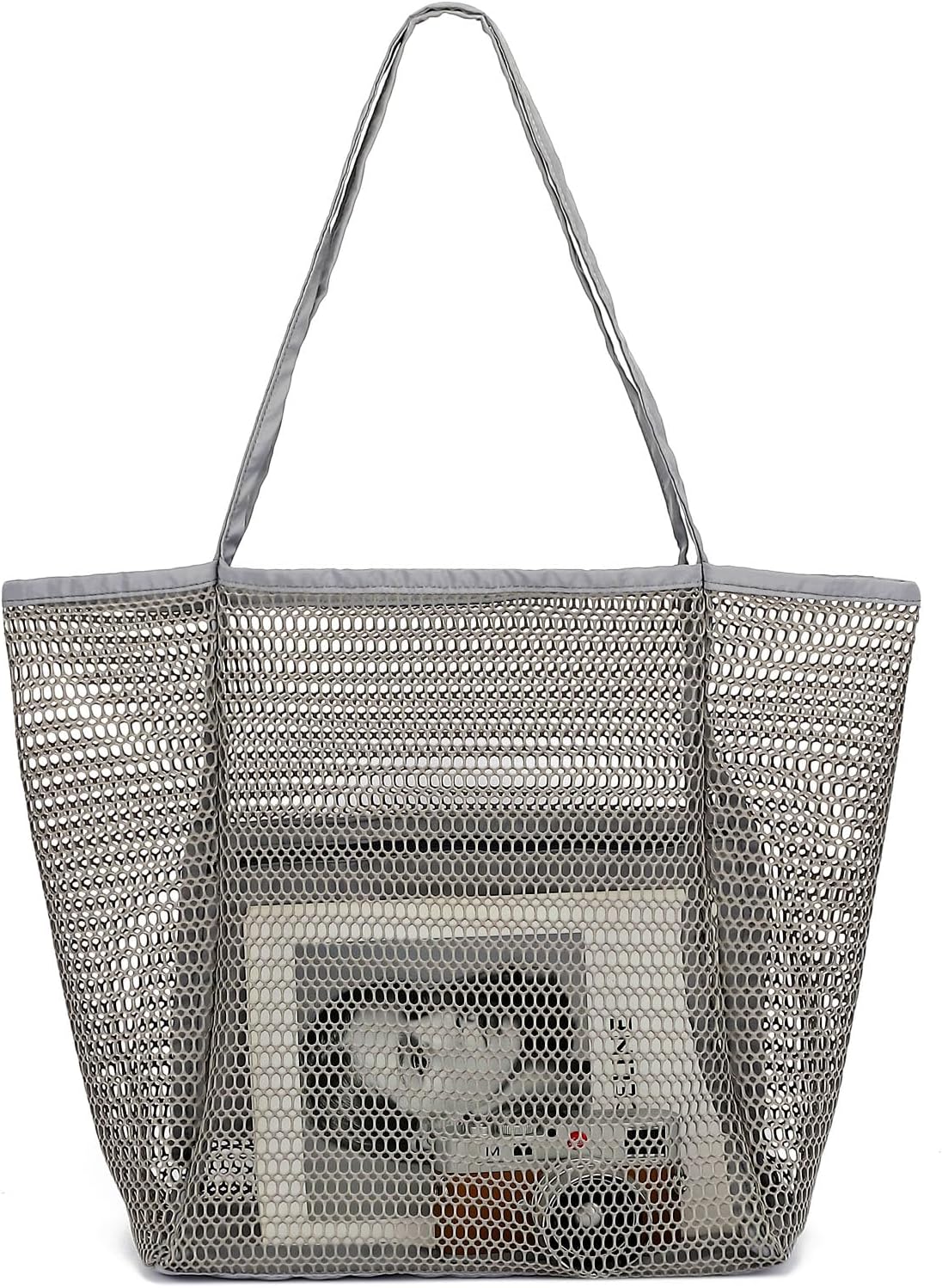Big Clearance Mesh Beach Bag with 8 Compartments