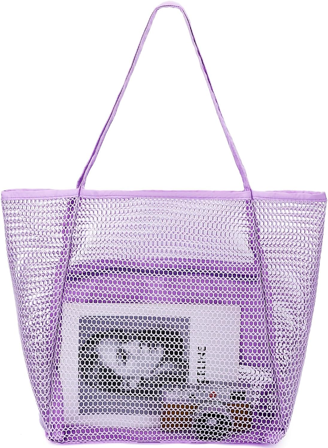 Big Clearance Mesh Beach Bag with 8 Compartments