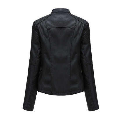 Vegan Fake Leather Women's Biker Jacket