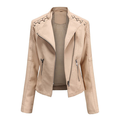 Vegan Fake Leather Women's Biker Jacket