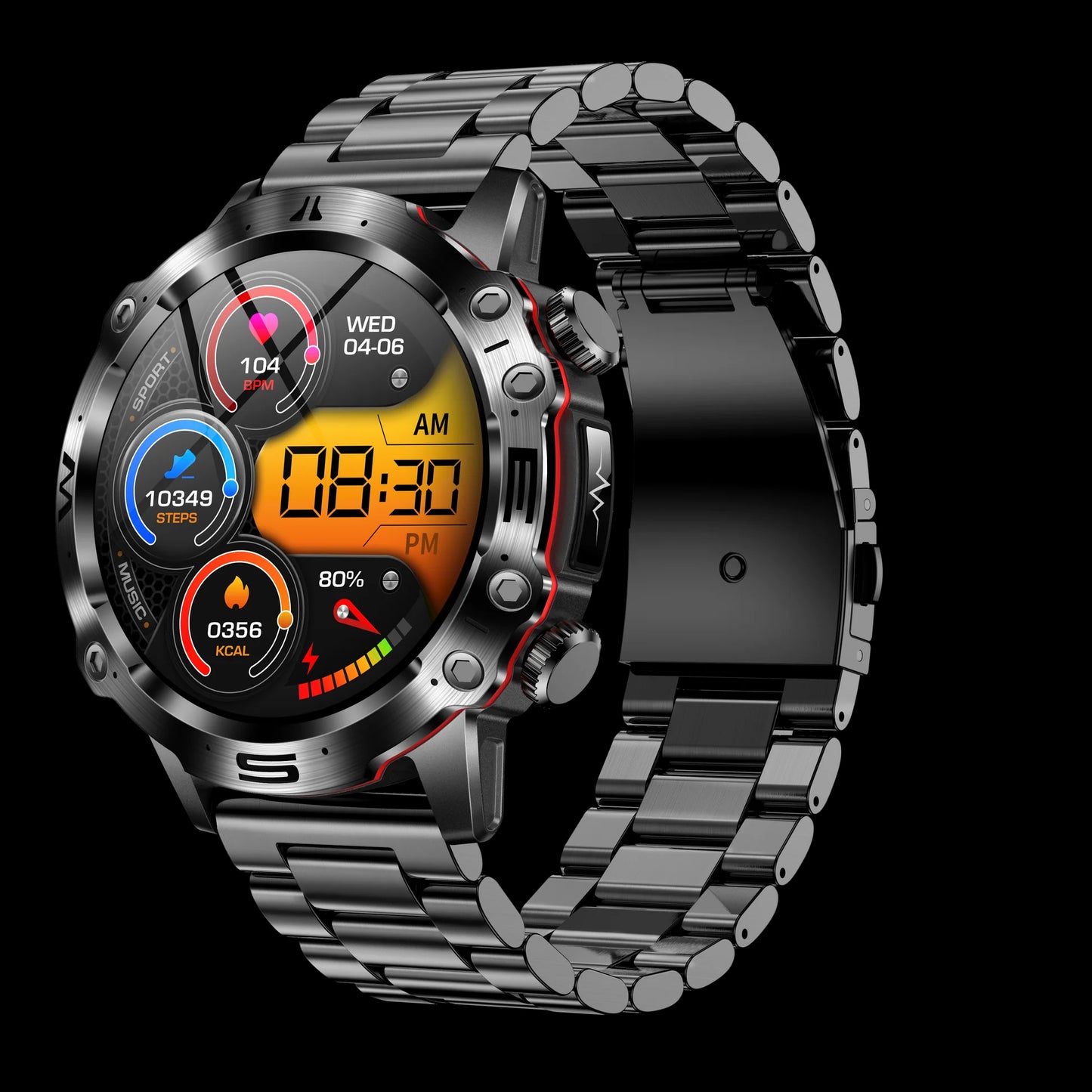 High quality ECG | EKG Blood Sugar Blood Pressure Health Sports Watch