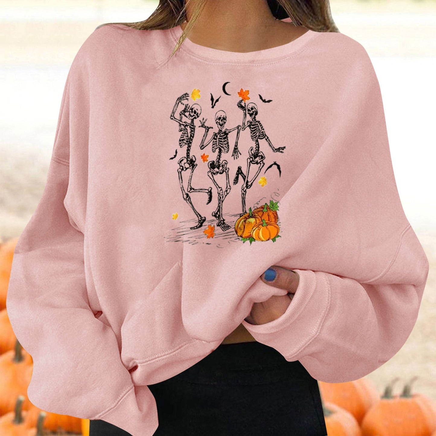 Scary Halloween Ladies Graphic T-Shirt