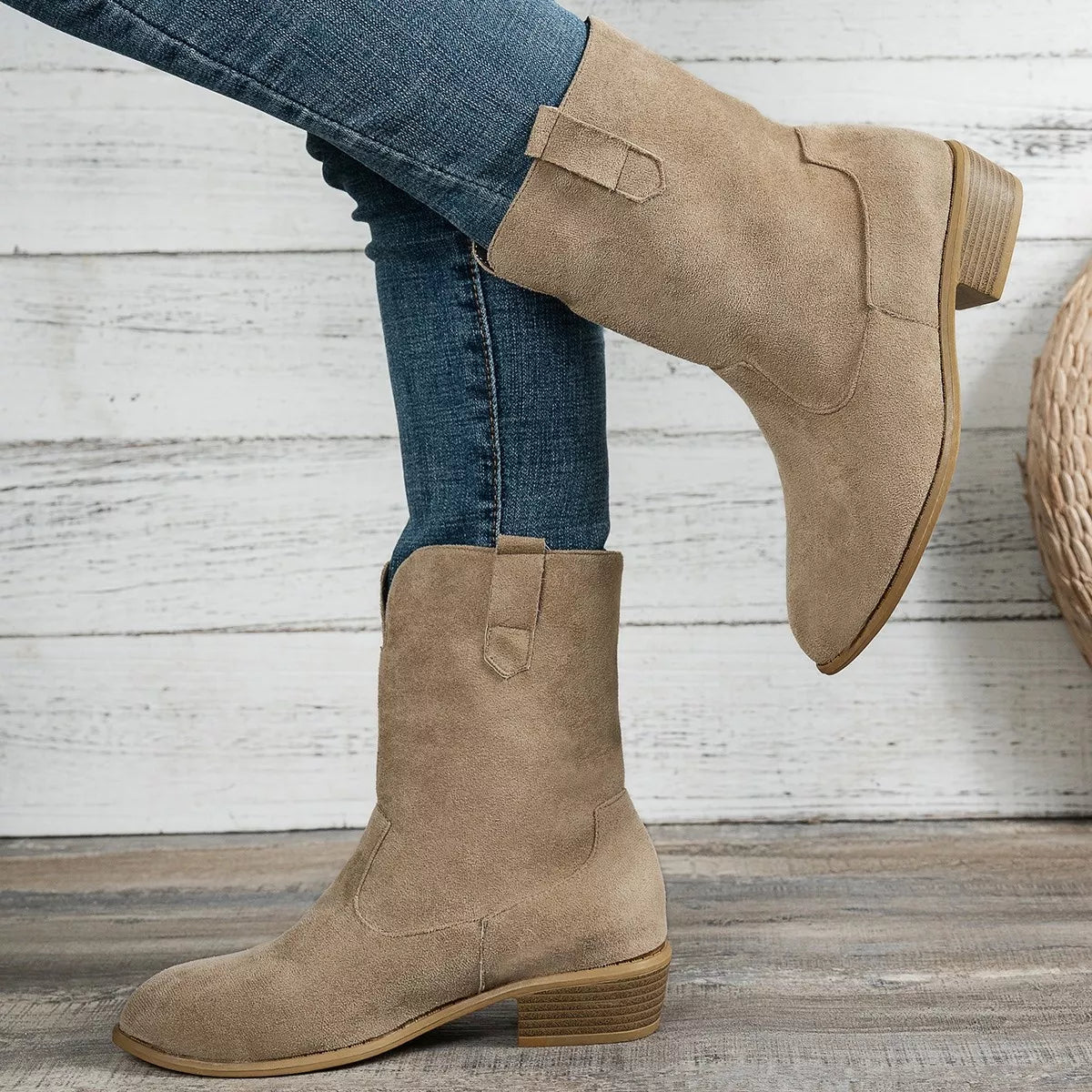 Comfortable Low Heel Cowboy Boots