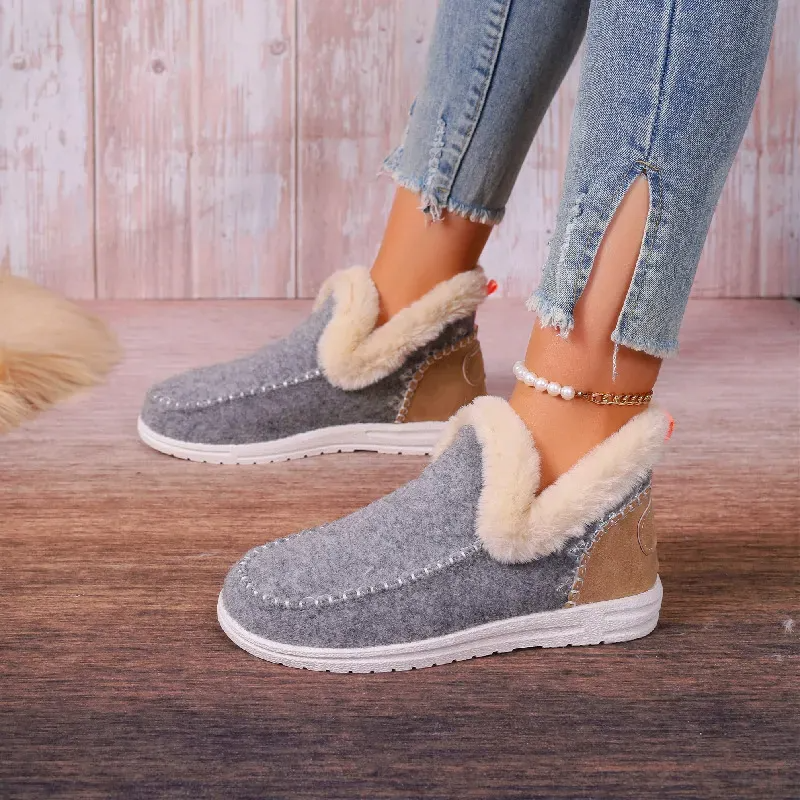 Orthopedic Winter Wool Snow Boots Cozy Winter Slipper
